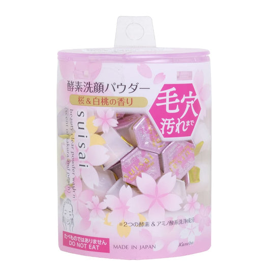 Kanebo Suisai Beauty Clear Enzyme Cleansing Powder Sakura & Peach Edition 32 pieces