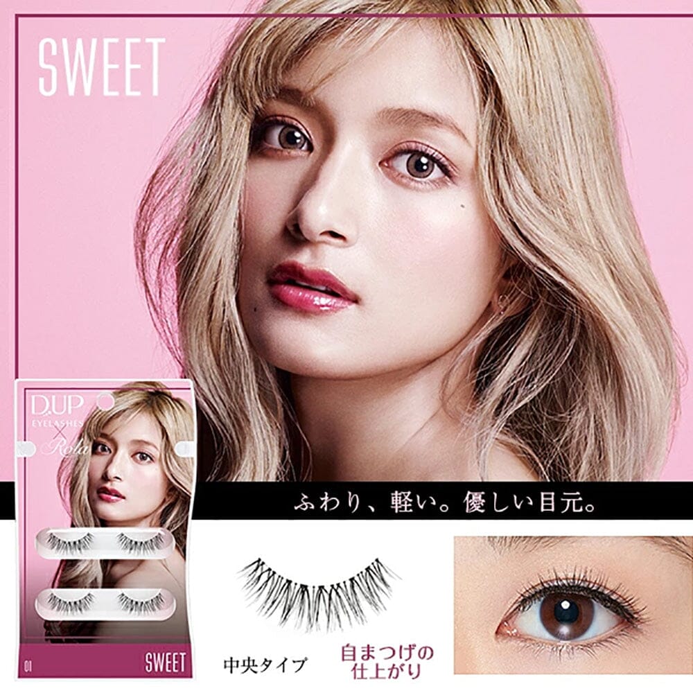 D-UP ROLA Collection Makeup False Eyelashes by ROLA Eri Sato 01 Sweet